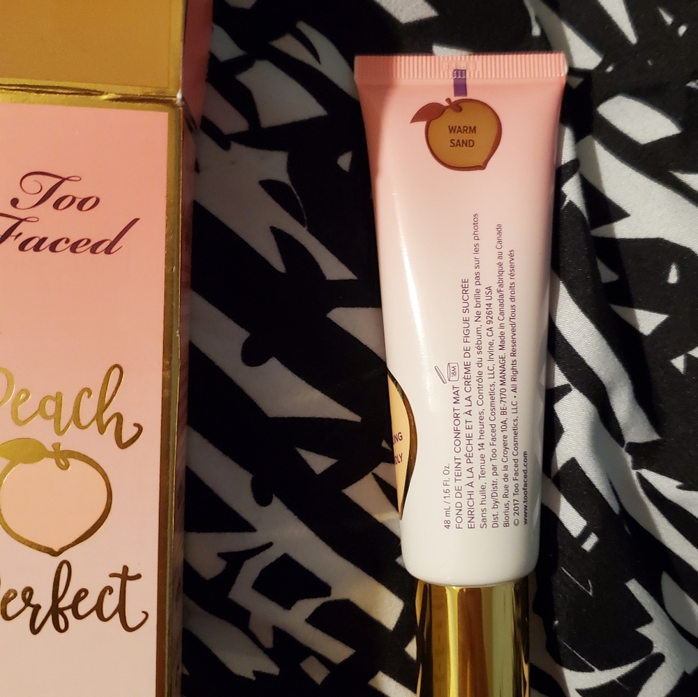 Too faced peach perfect comfort matte foundation